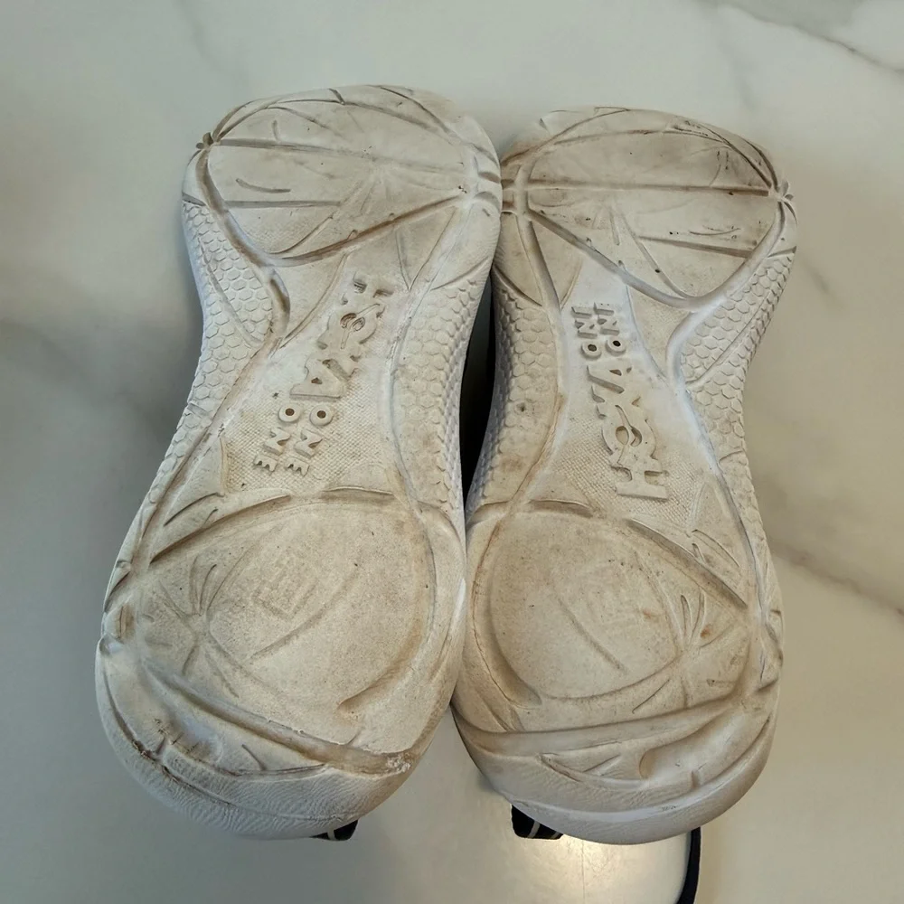 Hoka Black and White Athletic Sneakers - Picture 10 of 10